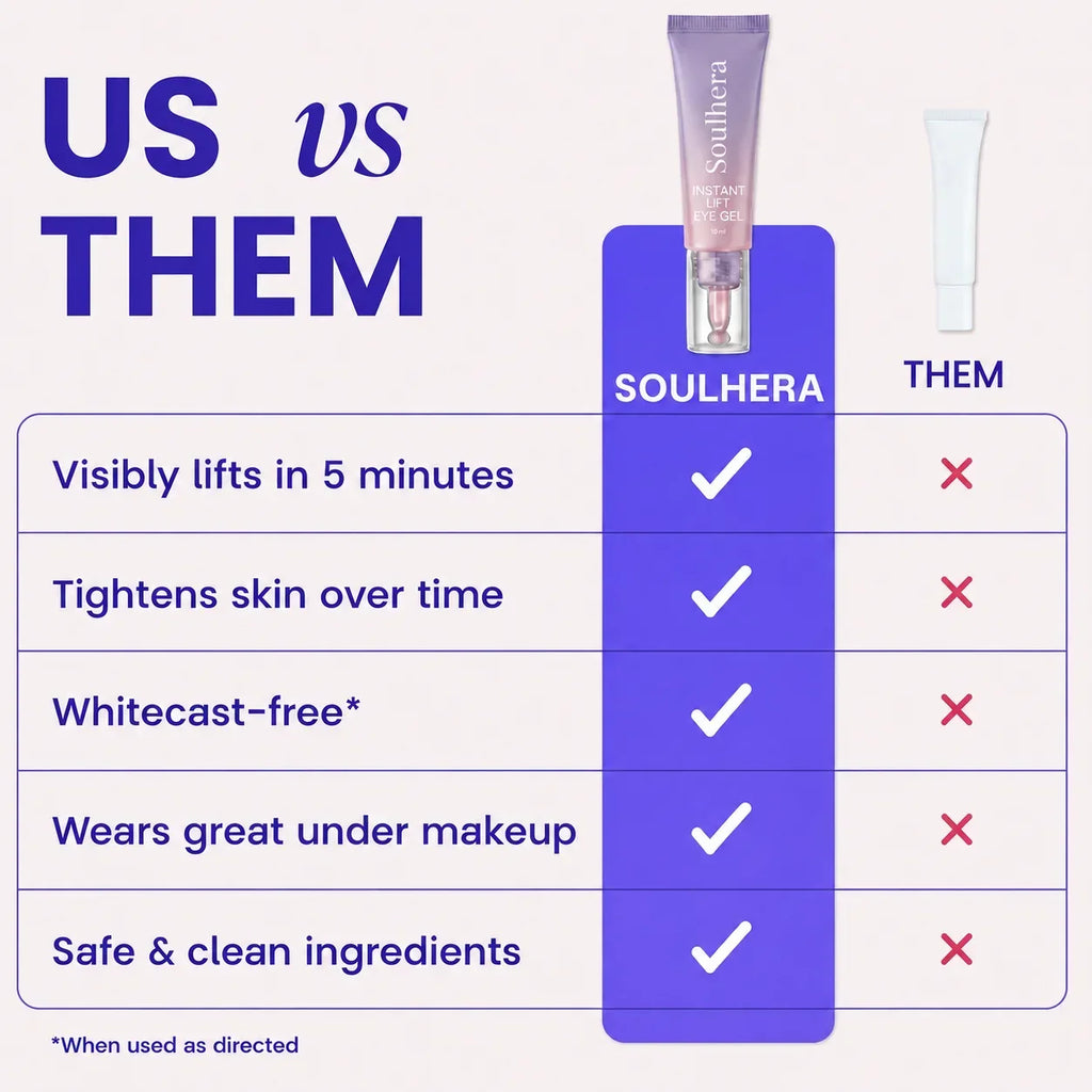 Soulhera Eye Bag Instant Eraser, Tightens, Firms, & Blurs Wrinkles