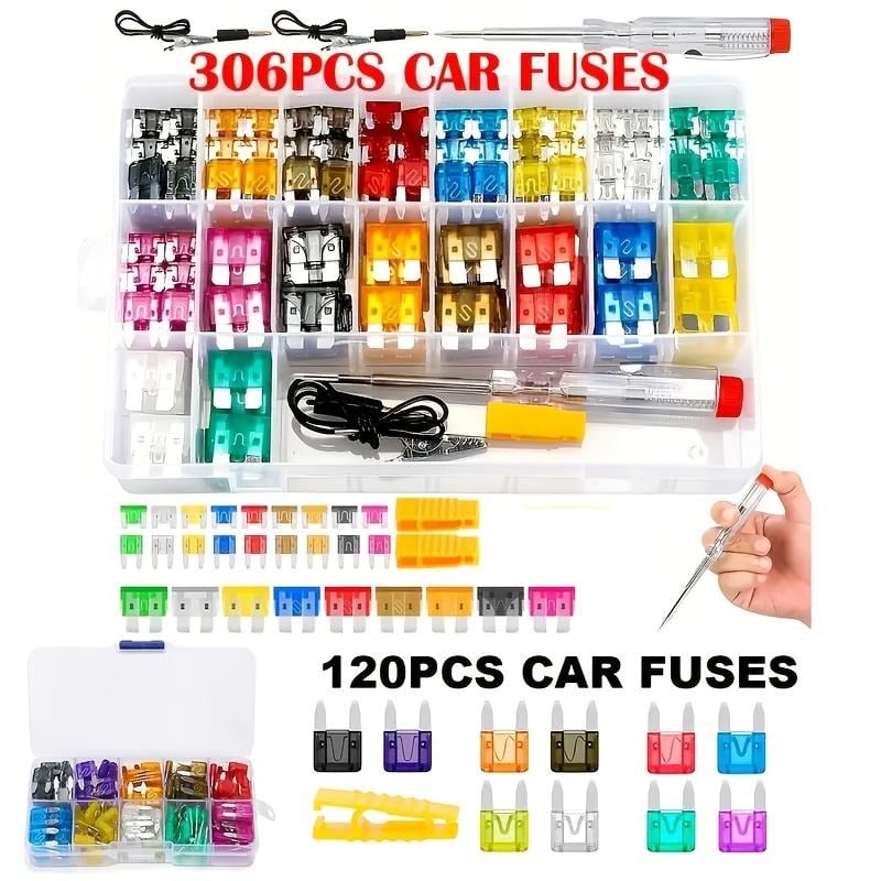 306 PCS & Car Blade Fuse Assortment Set