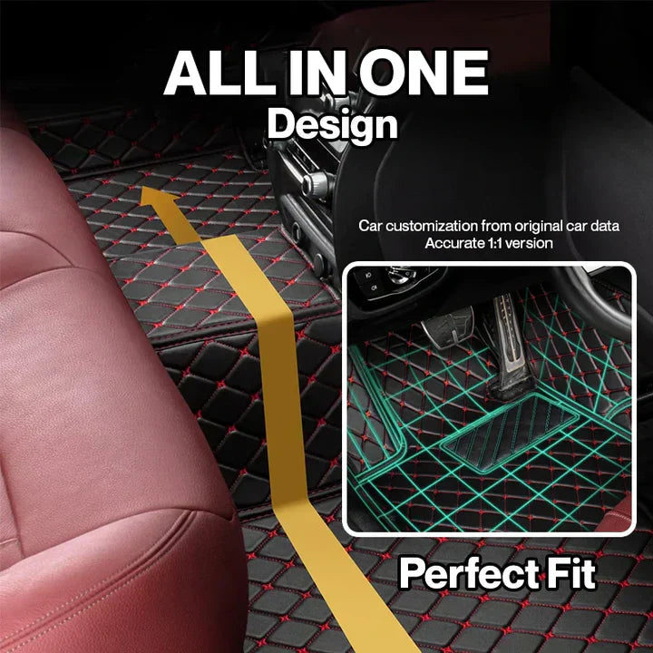 Elvile - Waterproof Non-slip Universal Fit Customized Floor Mats for Cars, SUVs, and Trucks