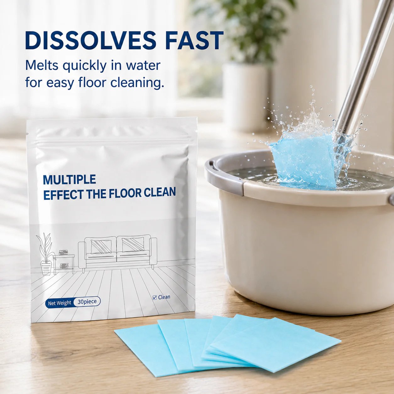 Floor Cleaning Tablets Multi-Surface Antibacterial Cleaner