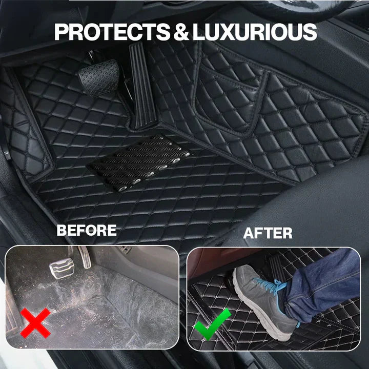 Elvile - Waterproof Non-slip Universal Fit Customized Floor Mats for Cars, SUVs, and Trucks