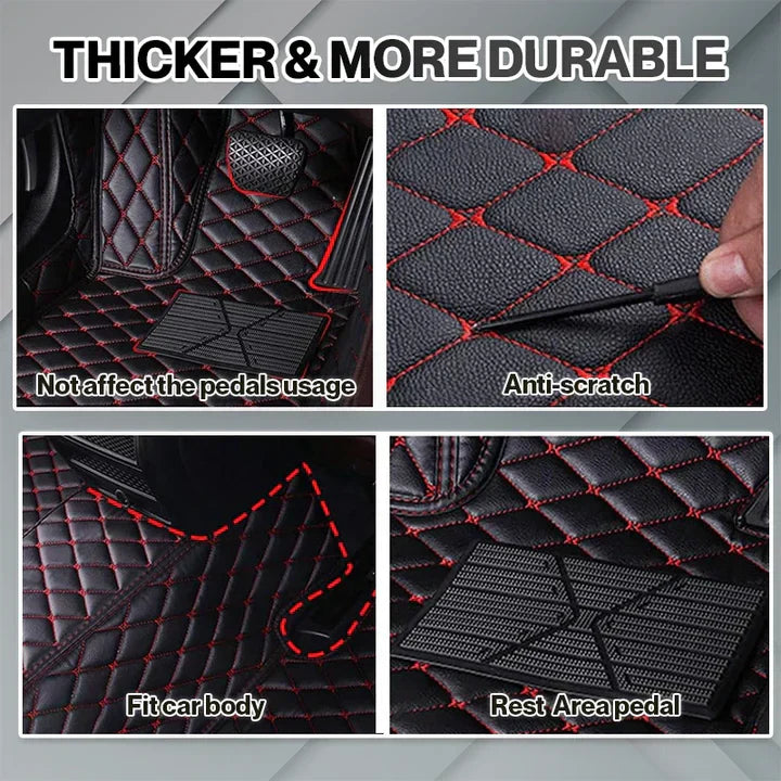 Elvile - Waterproof Non-slip Universal Fit Customized Floor Mats for Cars, SUVs, and Trucks