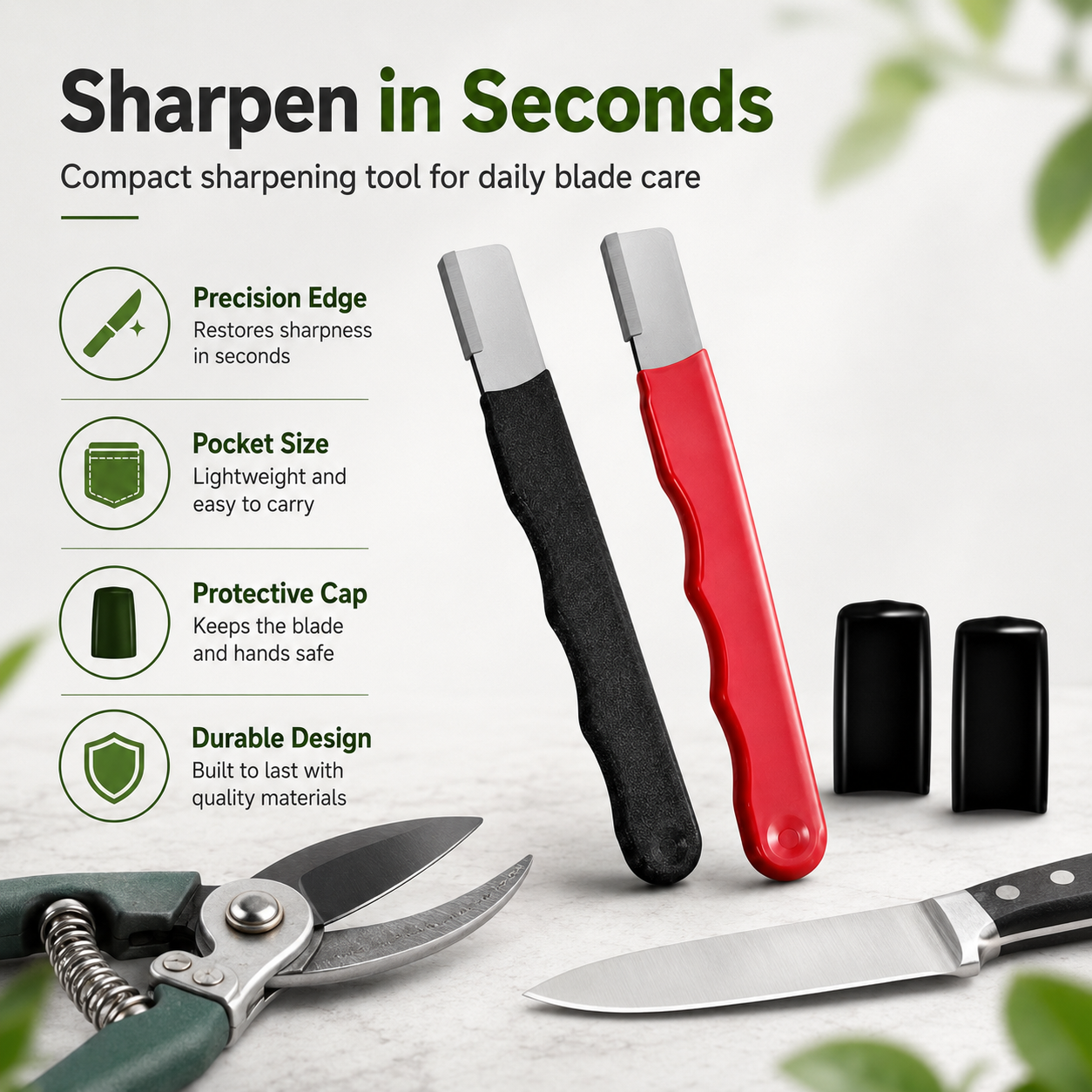 🔪 3-in-1 Knife Sharpener – Restore Blades Fast