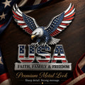 ★Handmade USA Faith, Family & Freedom★ Metal Car Emblem