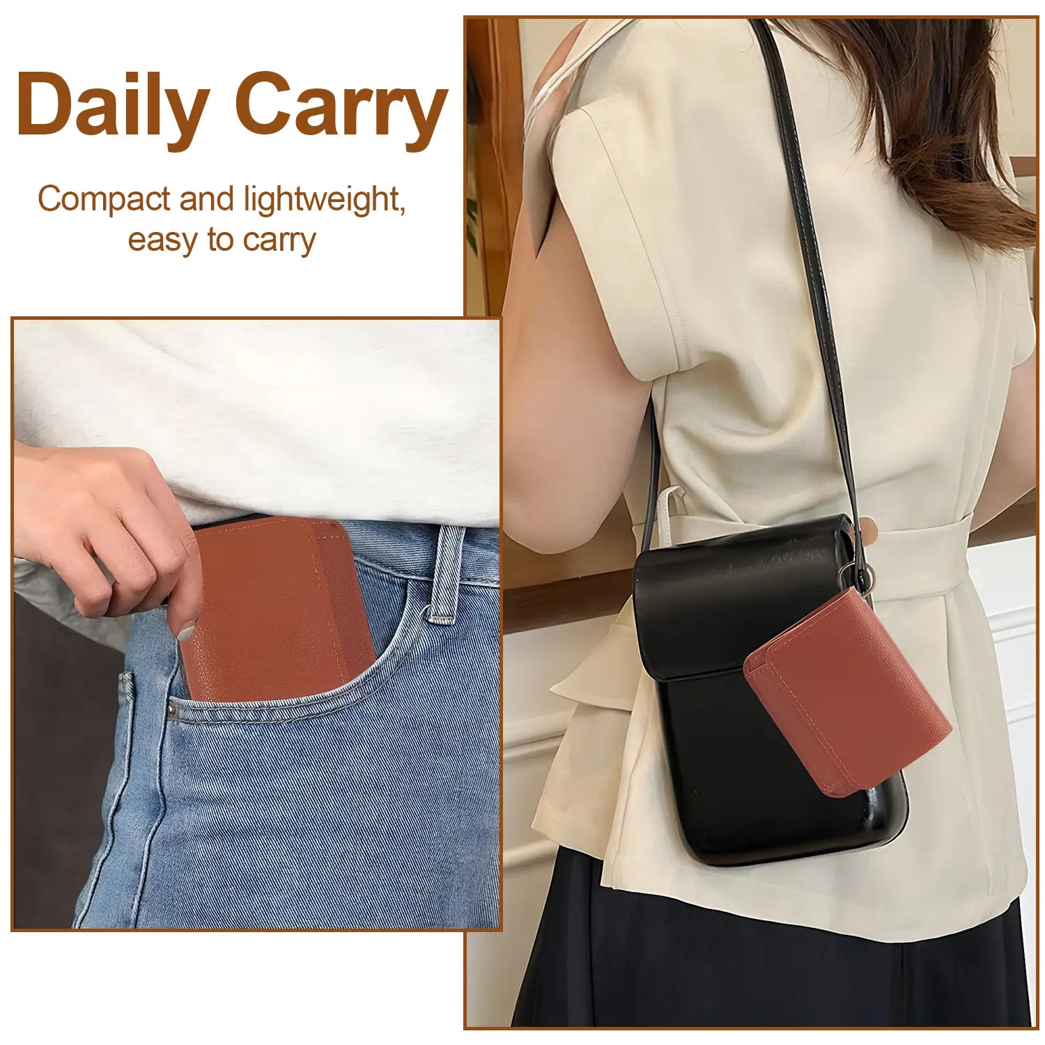 Luna Mini Wallet | Elegant Slim Card Holder With Coin Pocket