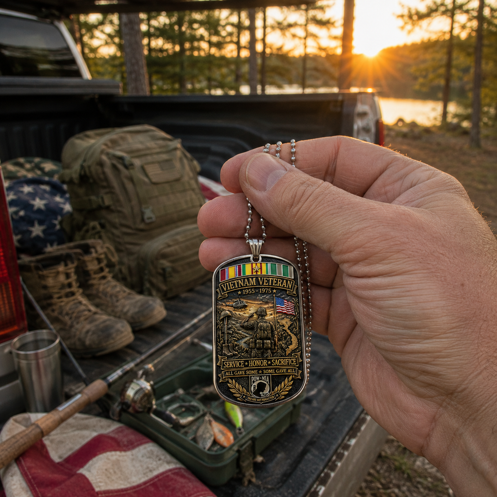 Last Day Promo: 49% OFF 🎖️Vietnam Veteran All Gave Some Some Gave All Tribute Dog Tag Necklace