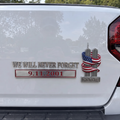 We Will Never Forget – 9.11.2001 Memorial Car Emblem