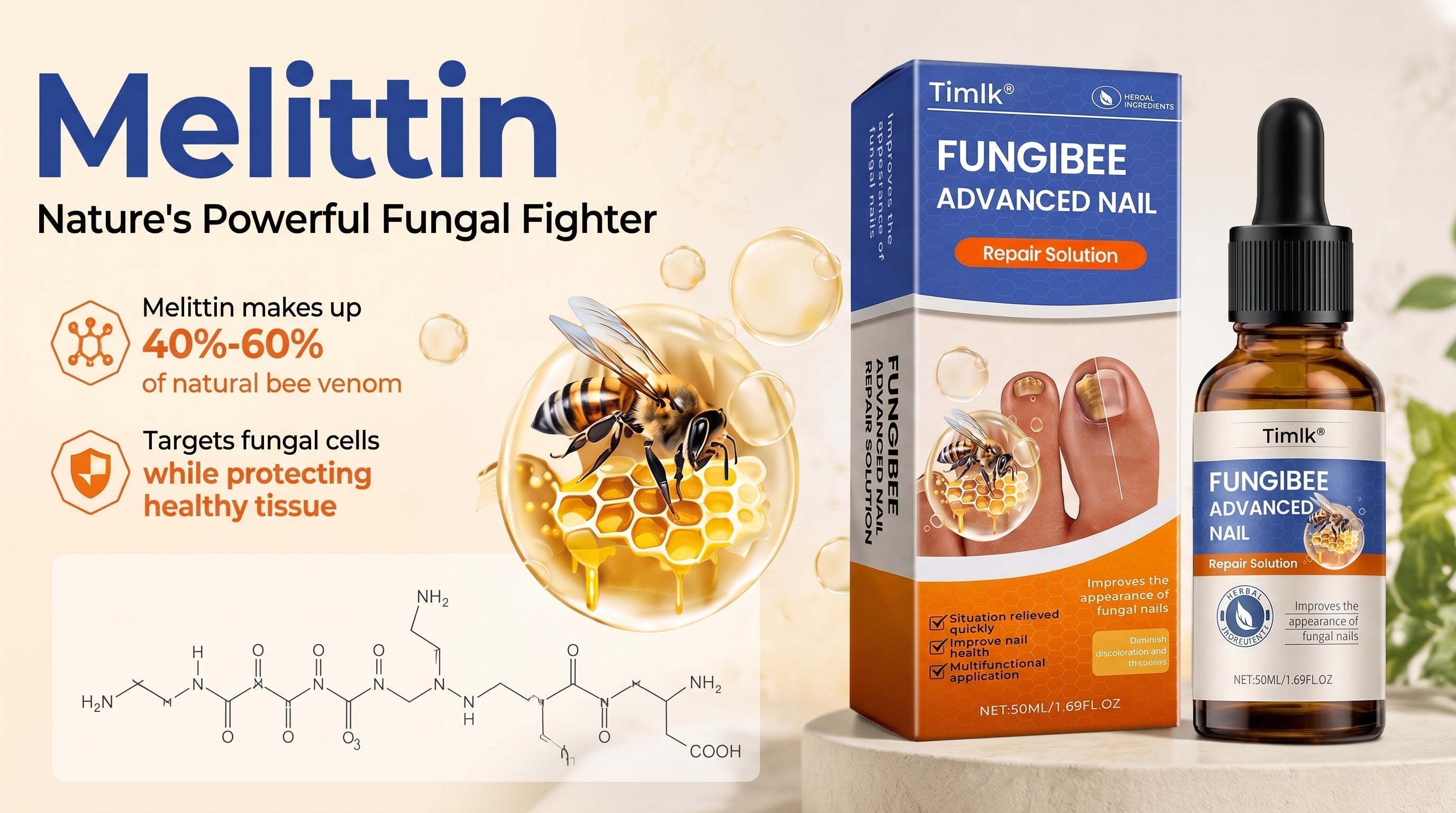 Timlk® FungiBee Advanced Nail Repair Solution