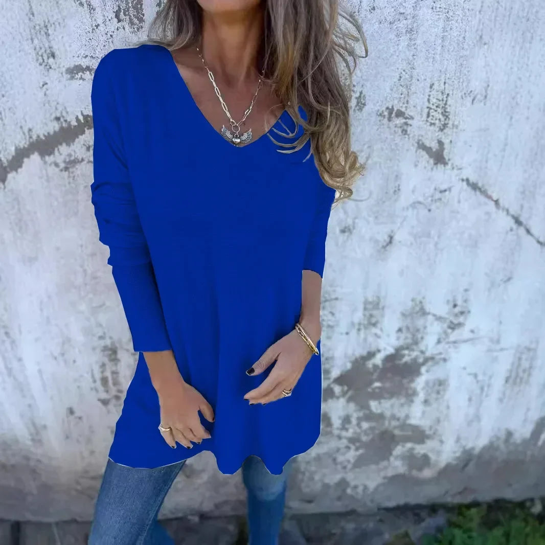 Spring Oversize Knitted Women Tops White V-neck Long Sleeve Loose Top Female Elegant Fashion Casual Trendy Ladies Clothes