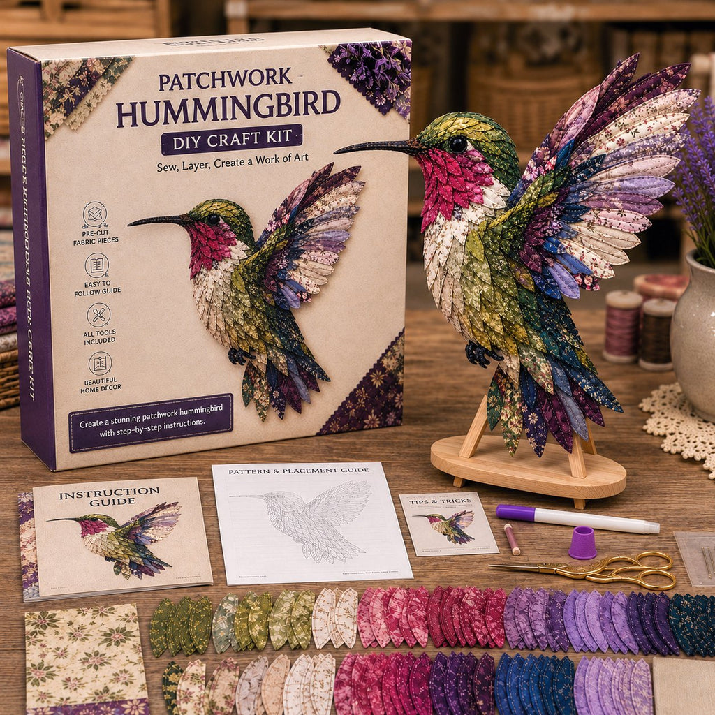 🧵Beginner Friendly - ✨3D Patchwork Bird DIY Craft Kit – BUY 2 FREE SHIPPING