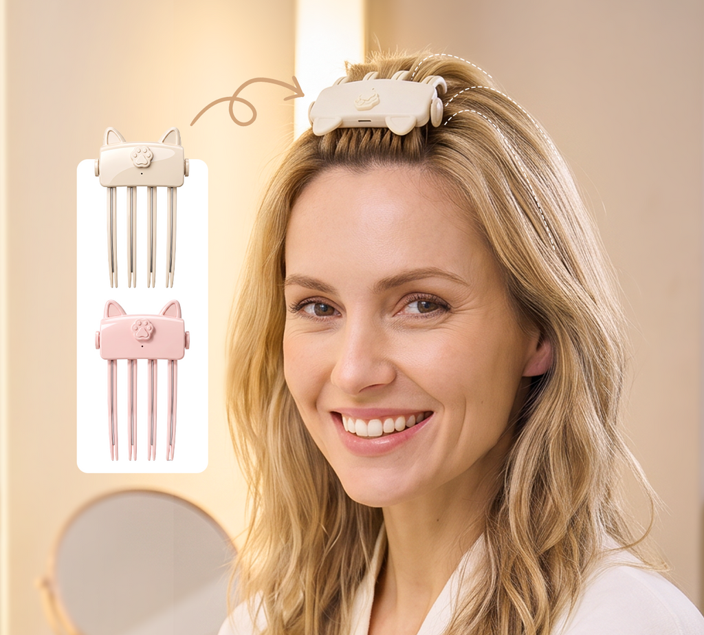 Wireless Heated Volumizing Root Lift Clip, Portable Travel Hair Styling Tool for Flat Fine Hair