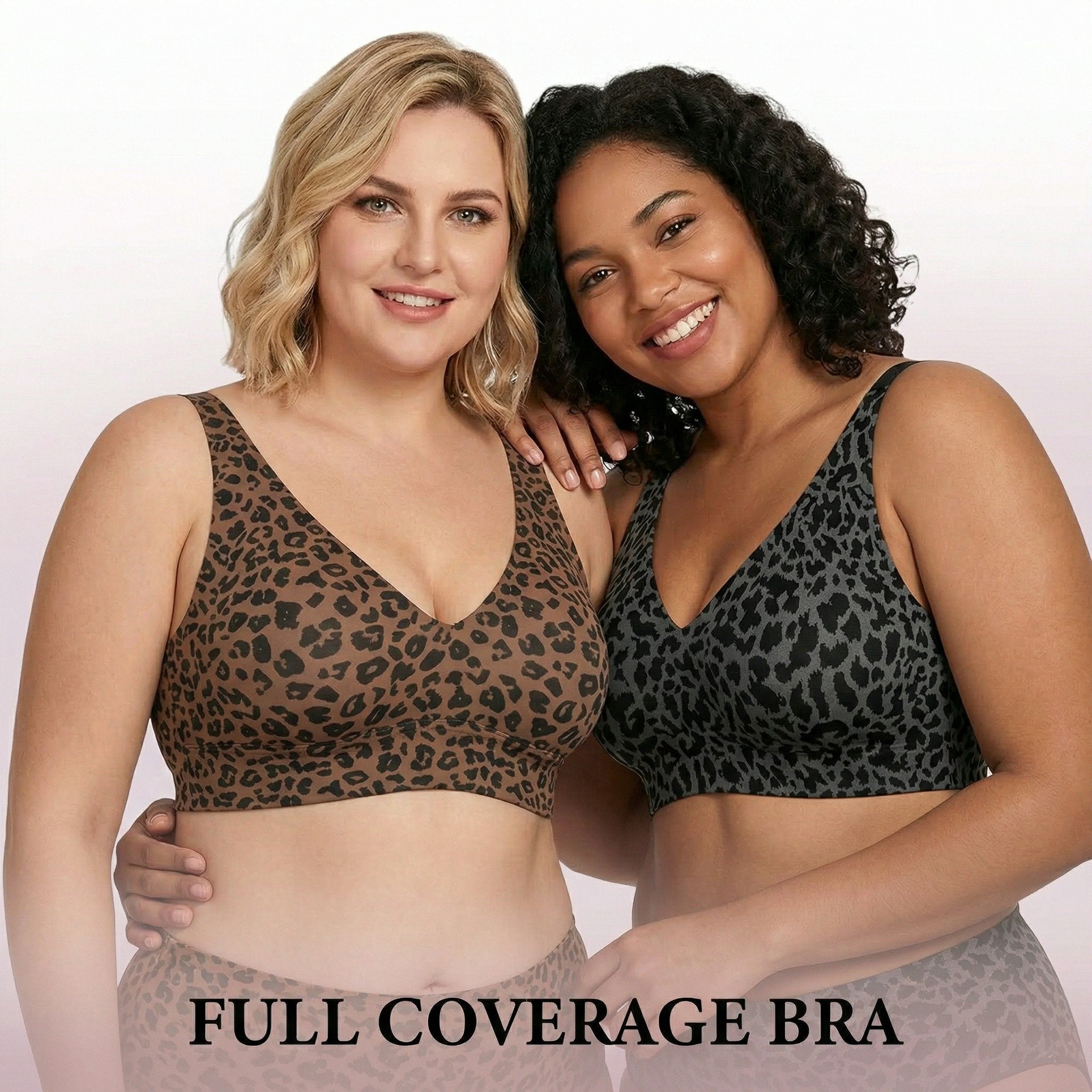 Super Firming Leopard Print Jelly  Bra | Women Wirefree Bras 👍No More Sagging Breasts
