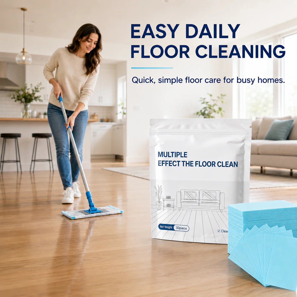 Floor Cleaning Tablets Multi-Surface Antibacterial Cleaner