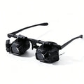 Head-Mounted Magnifier with LED Light