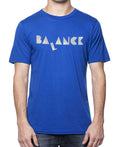 Men’s Balance Organic Cotton And Bamboo Blue T-Shirt, Made in USA