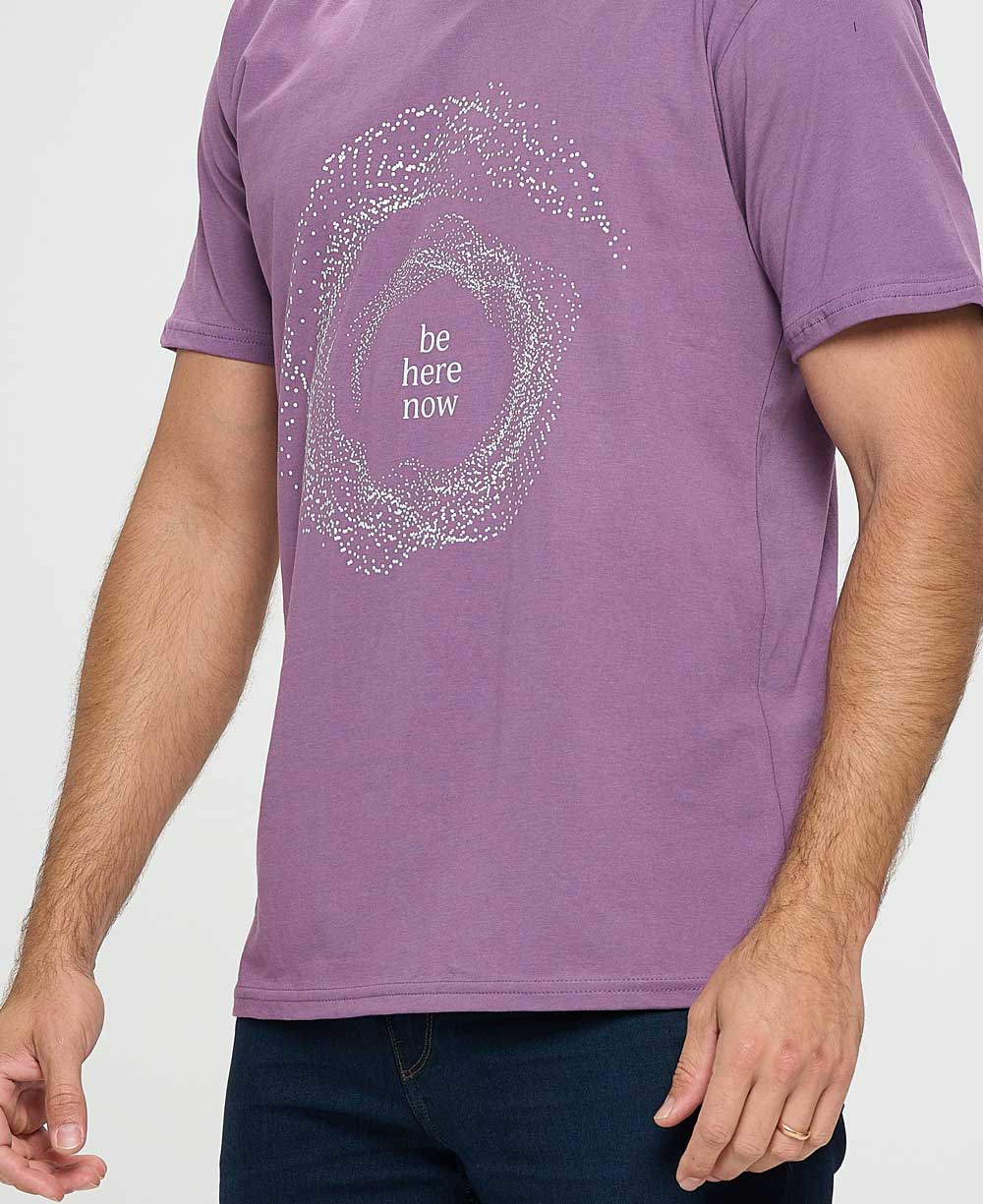 Men’s Organic Cotton Be Here Now T-Shirt, USA