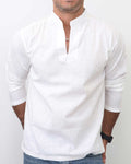 Men’s White Thai Cotton Kurta Shirt