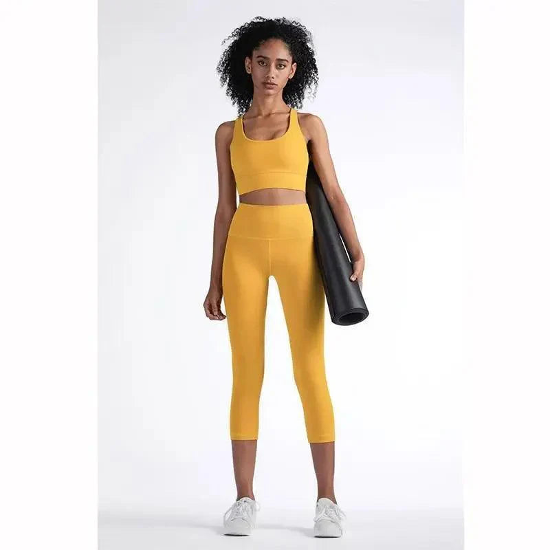New High Quality Fabric Nylon Breathable Women Yoga Tops Bra Solid Color And Sports Wear Outdoor Exercise Clothes For Ladies